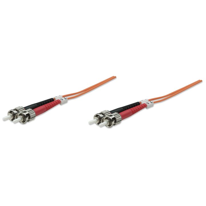 Intellinet 5.0m ST M/M Cabo de fibra óptica e InfiniBand 5 m Laranja