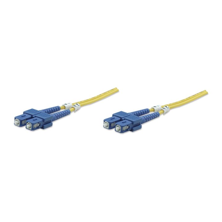 Intellinet 470629 Cabo de fibra óptica e InfiniBand 3 m SC Amarelo