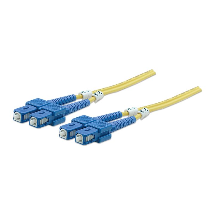 Intellinet 470636 Cable de fibra óptica e InfiniBand 5 m SC Amarillo