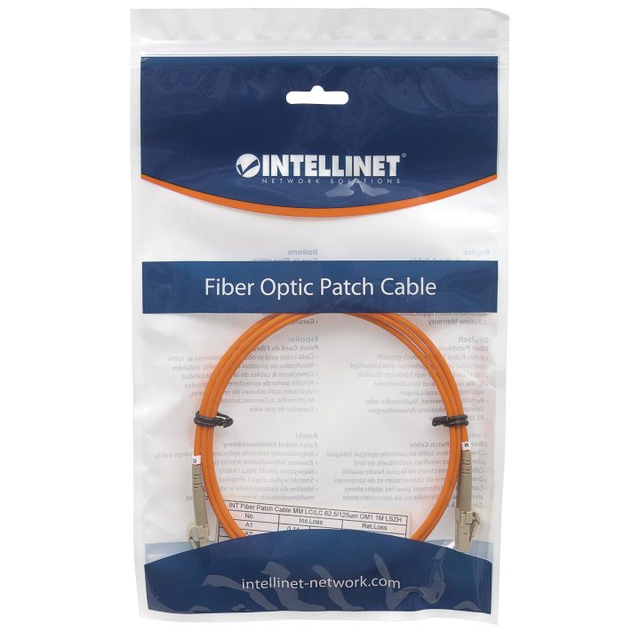 Intellinet 5.0m LC M/M Cabo de fibra óptica e InfiniBand 5 m Laranja