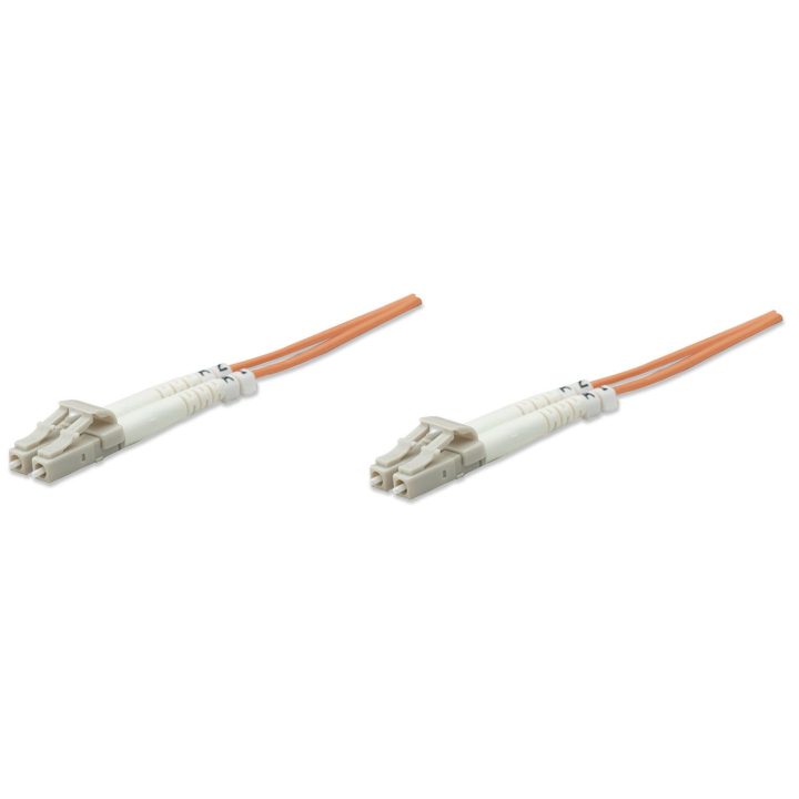 Intellinet 5.0m LC M/M Cable de fibra óptica e InfiniBand 5 m Naranja