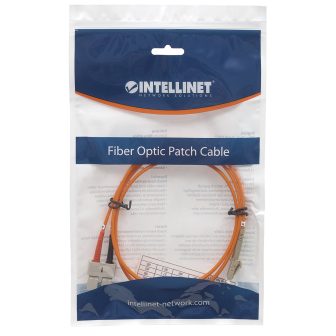 Intellinet 5m LC/SC Cable de fibra óptica e InfiniBand Naranja