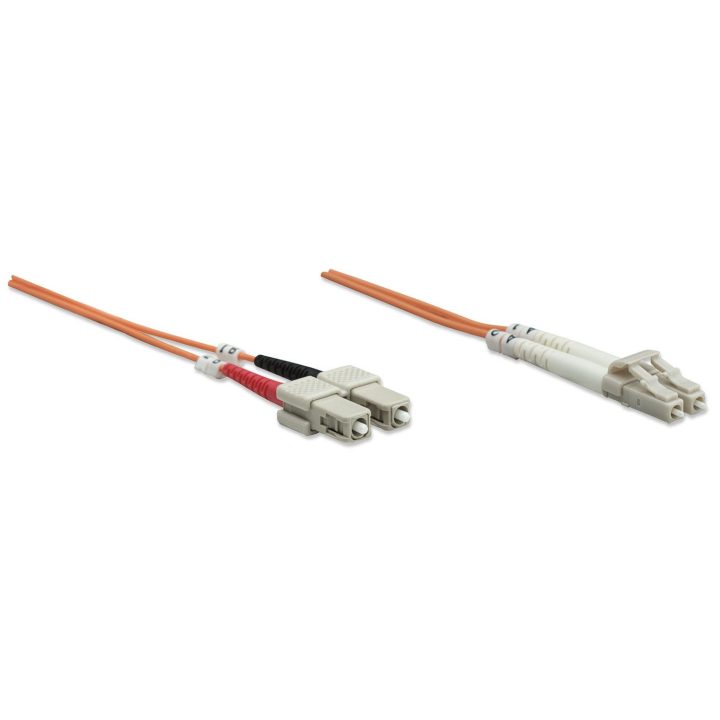 Intellinet 5m Cabo de fibra óptica LC/SC InfiniBand Laranja