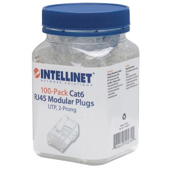 Intellinet 502344 conector RJ-45 Transparente