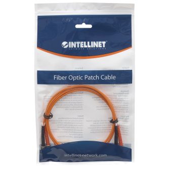 Intellinet 510325 Cable de fibra óptica e InfiniBand 5 m ST Naranja