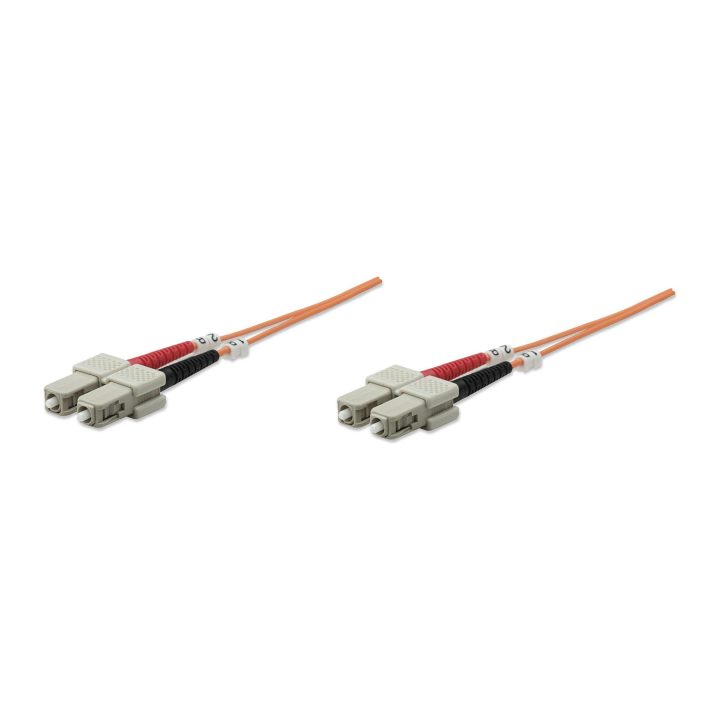 Intellinet 5m SC/SC Cable de fibra óptica e InfiniBand Naranja
