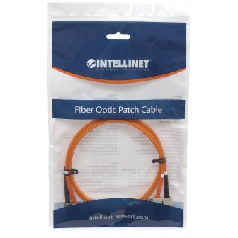 Intellinet ST/SC, 5m Cable de fibra óptica e InfiniBand Naranja