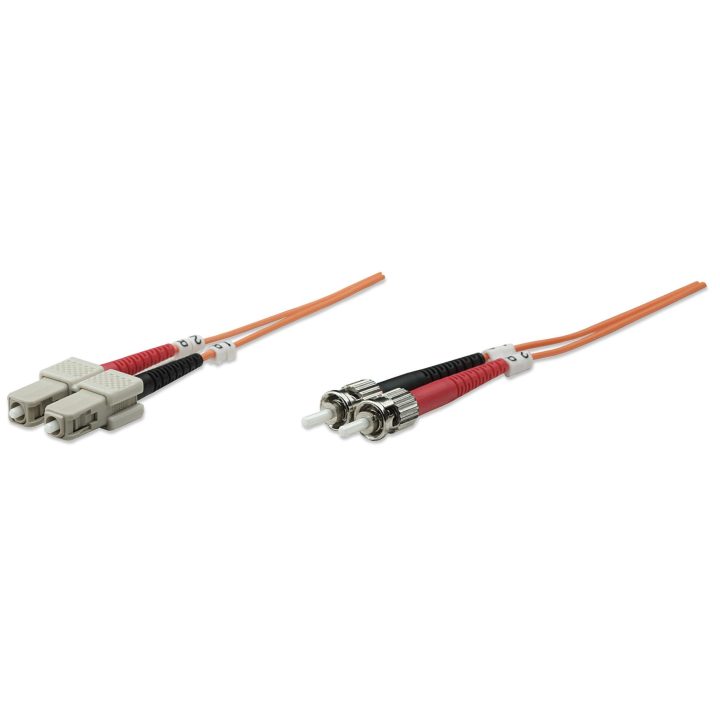 Intellinet ST/SC, 5m Orange Fiber Optic and InfiniBand Cable