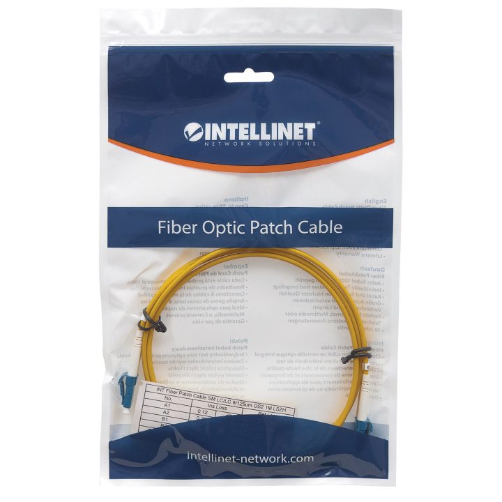 Intellinet 516792 5 m LC Yellow Fiber Optic and InfiniBand Cable