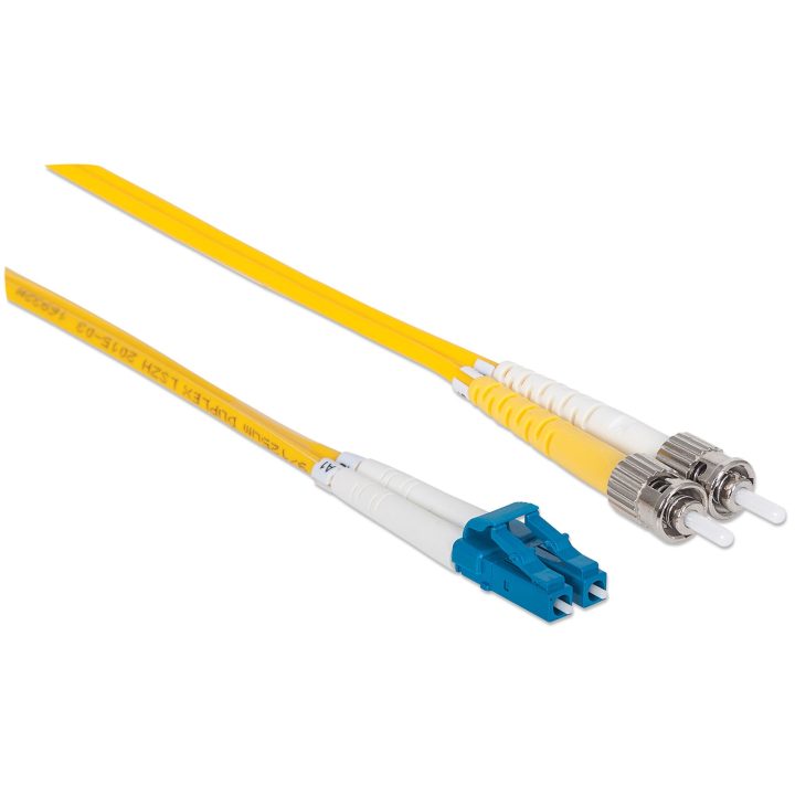 Intellinet 516976 Cabo de fibra óptica e InfiniBand 5 m LC ST Amarelo