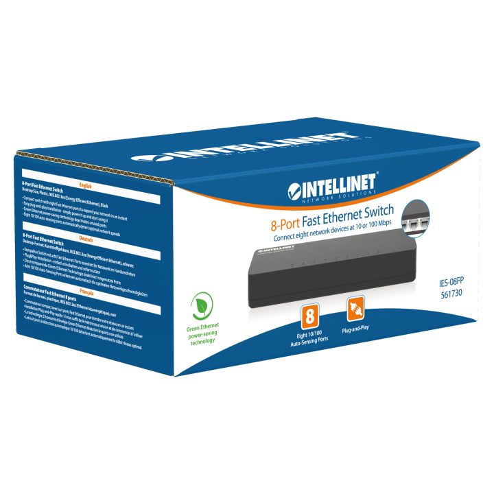 Intellinet 561730 switch Fast Ethernet (10/100) Negro