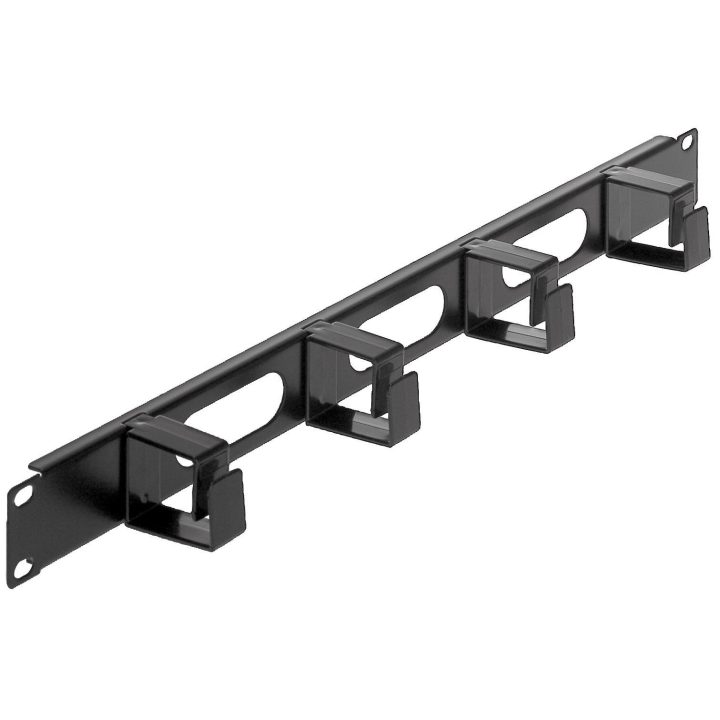 Intellinet Painel de gestão de cabos 19", 1U, 4 anéis plásticos…
