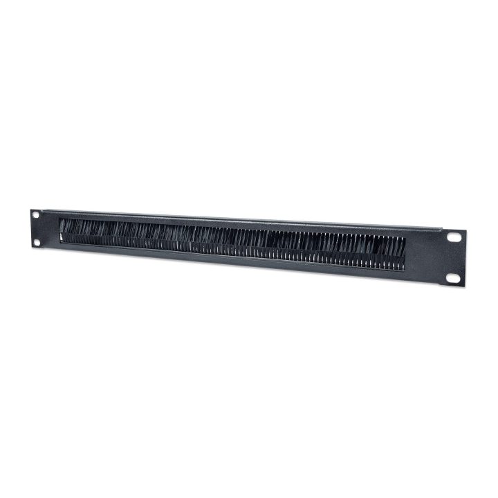 Intellinet Painel de passagem de cabos 19", 1U, com escova, preto