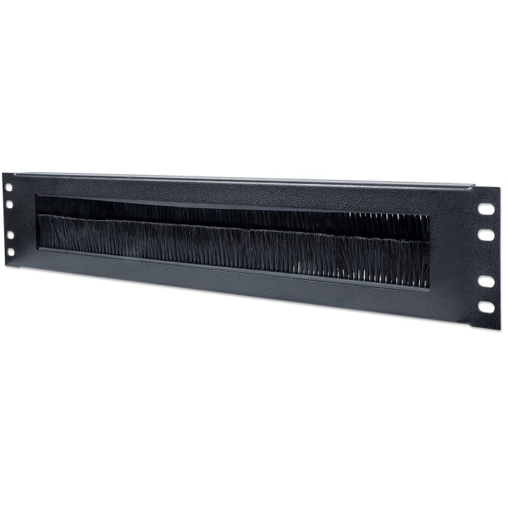 Intellinet Painel de passagem de cabos 19", 2U, com escova, preto