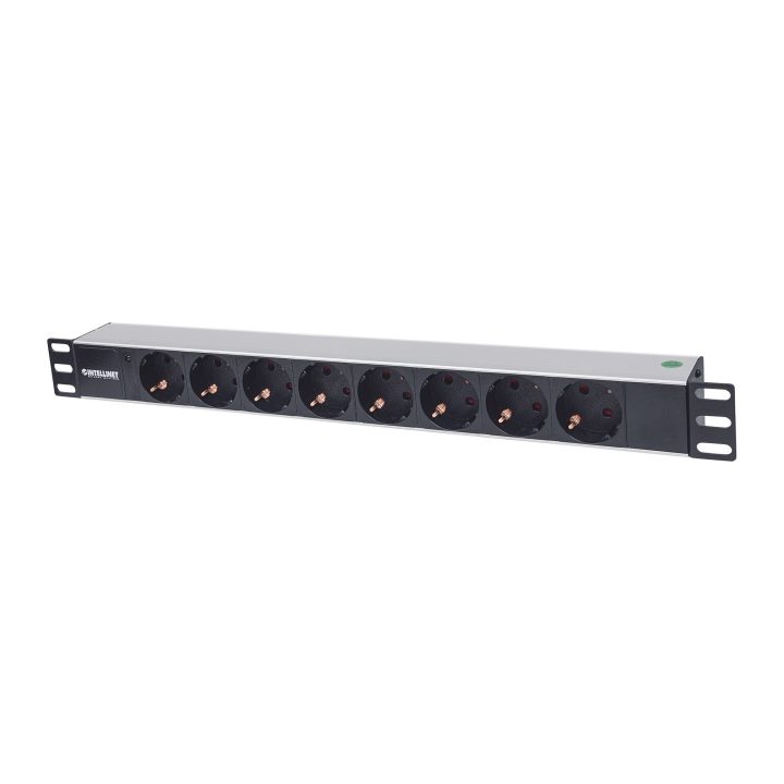 Intellinet 19" 1U Power Distribution Unit (PDU) with 8 EU Outlets…
