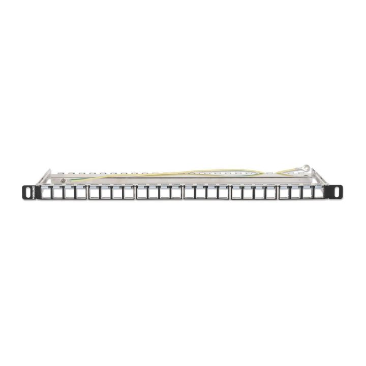 Intellinet 24-Port Shielded Blank Patch Panel, 0.5U, 19" Unloaded…