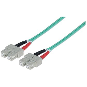 Intellinet 750844 Fiber Optic and InfiniBand Cable 5 m SC Aqua