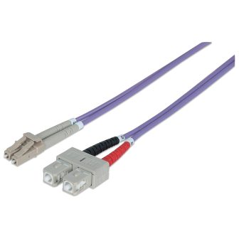 Intellinet 750929 Fiber Optic and InfiniBand Cable 2 m LC SC Violet