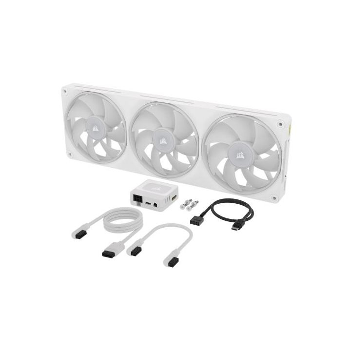 Ventilador de caixa Corsair LX RGB Series iCUE Link LX360 RGB White…