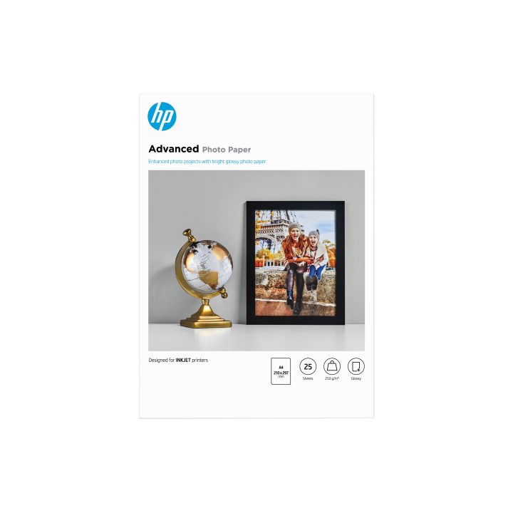 HP Papel fotográfico Advances, brilhante, 250 g/m2, A4 (210 x 297…