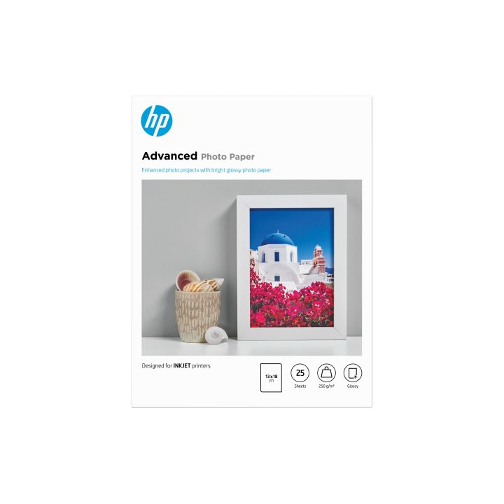 HP Advanced Photo Paper, Glossy, 250 g/m2, 13 x 18 cm (127 x 178 mm)…