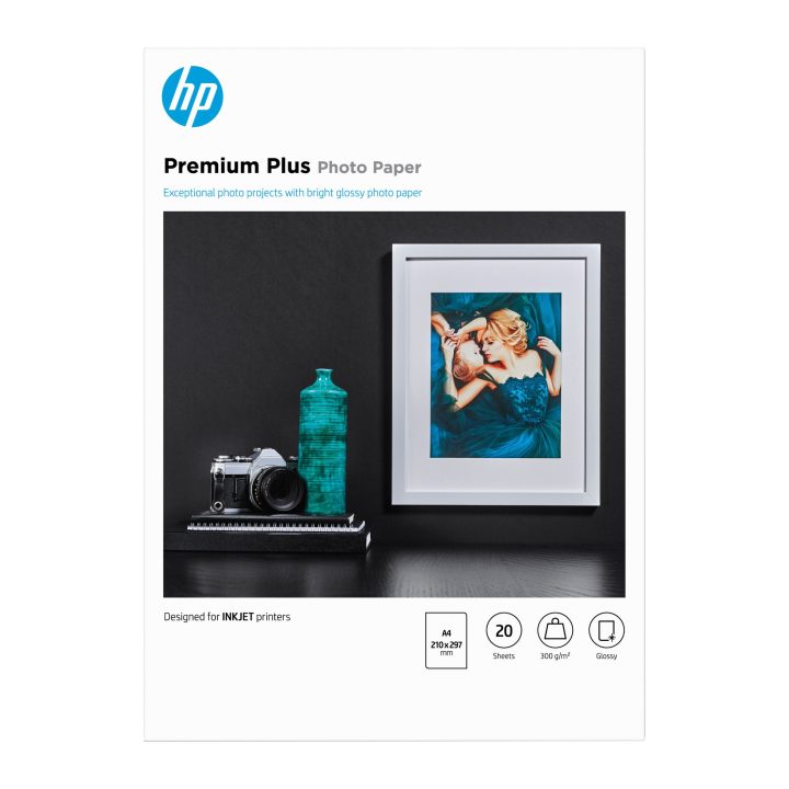 HP Premium Plus Glossy Photo Paper - 20 Sheets/A4/210 x 297 mm