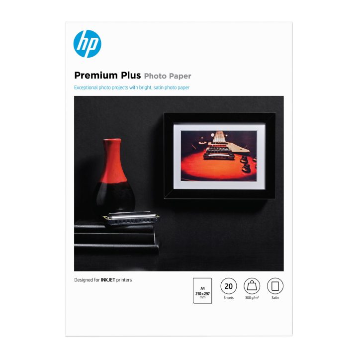 HP Papel fotográfico Premium Plus brilhante de 300 g/m2 A4 (210 x 297…