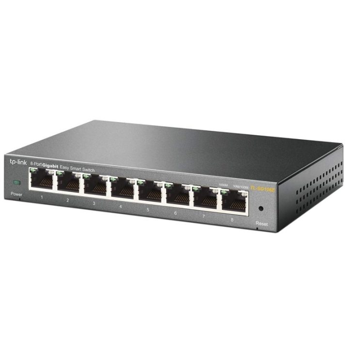 TP-Link TL-SG108E Managed L2 Gigabit Ethernet (10/100/1000) Switch…