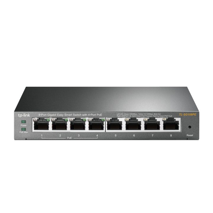 TP-Link TL-SG108PE Gerido L2 Gigabit Ethernet (10/100/1000) Energia…