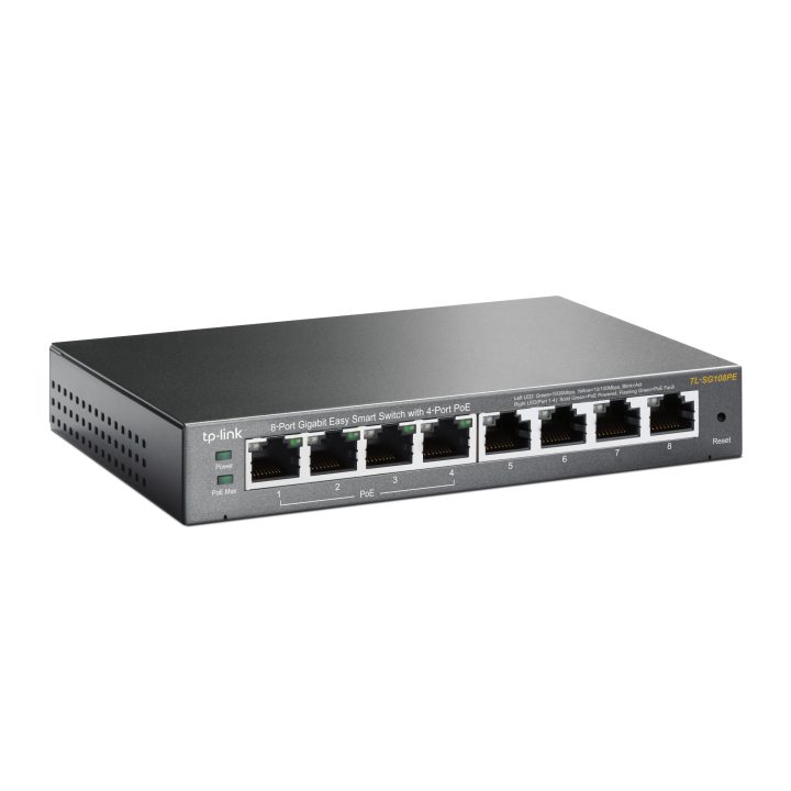 TP-Link TL-SG108PE Managed L2 Gigabit Ethernet (10/100/1000) Power…
