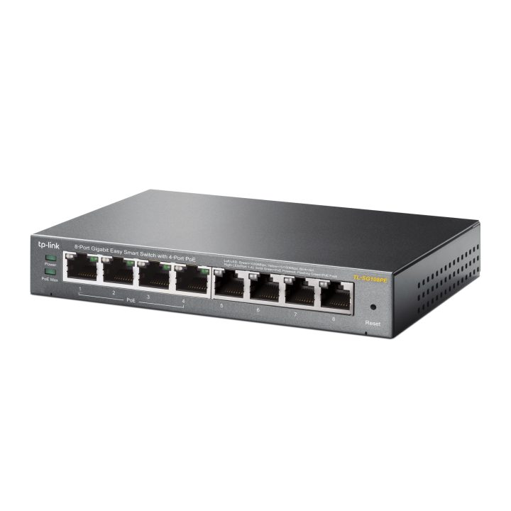 TP-Link TL-SG108PE Gerido L2 Gigabit Ethernet (10/100/1000) Energia…