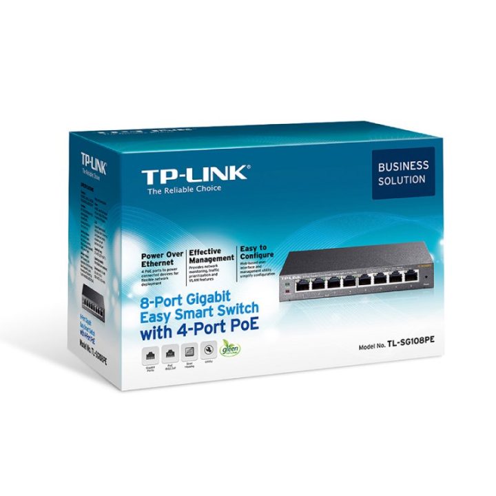 TP-Link TL-SG108PE Gestionado L2 Gigabit Ethernet (10/100/1000)…