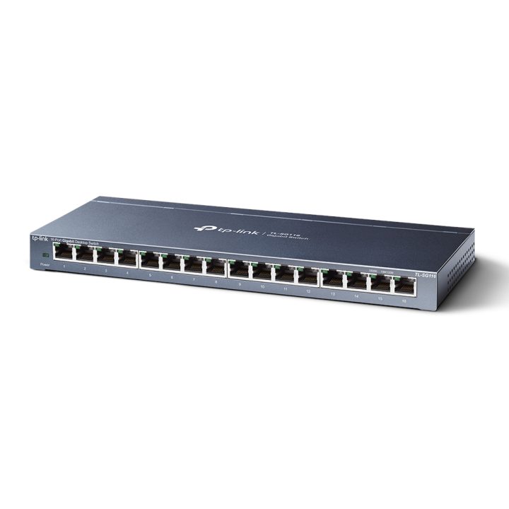 TP-Link TL-SG116 Não Gerenciado Gigabit Ethernet (10/100/1000) Preto