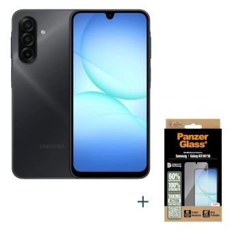 Samsung Galaxy A17 128GB 4GB Black + PanzerGlas Screen Protector…