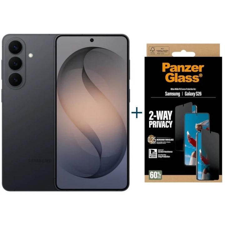 Samsung Galaxy S26 5G 256 GB Preto + Protetor Privado Panzer…
