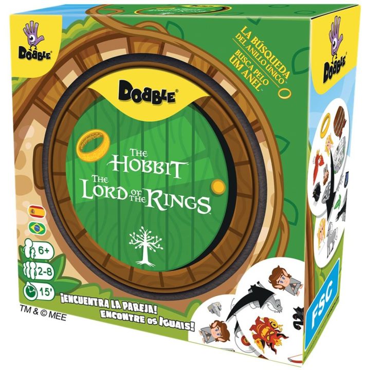 Asmodee Board Game Dobble The Lord of the Rings (DOBLOR07ESBR)