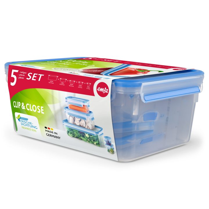 EMSA CLIP & CLOSE 508568 recipiente de almacenar comida Rectangular…