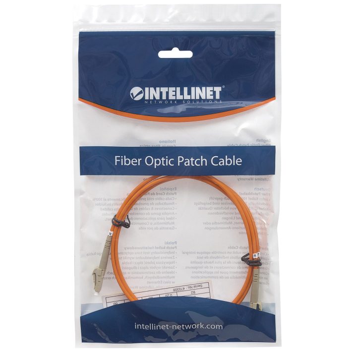 Intellinet 5.0m LC M/M Cabo de fibra óptica e InfiniBand 5 m Laranja