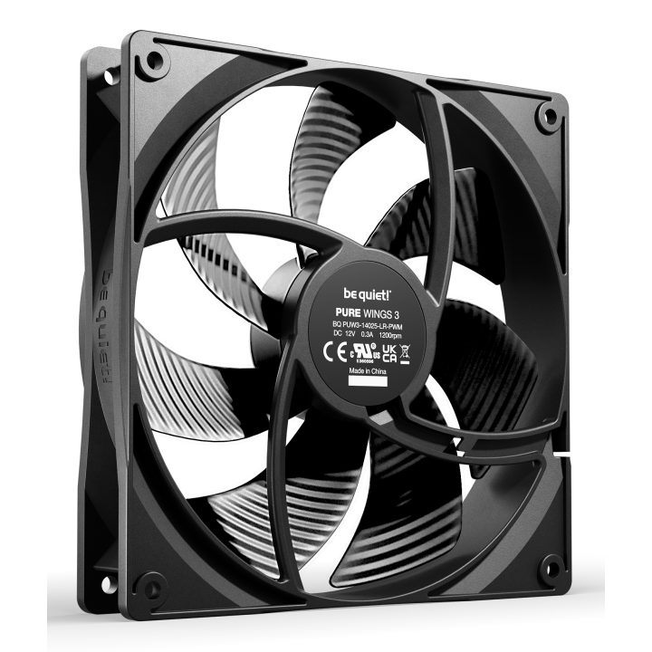 be quiet! Pure Wings 3 140mm PWM Computer Case Fan 14 cm Black 1…