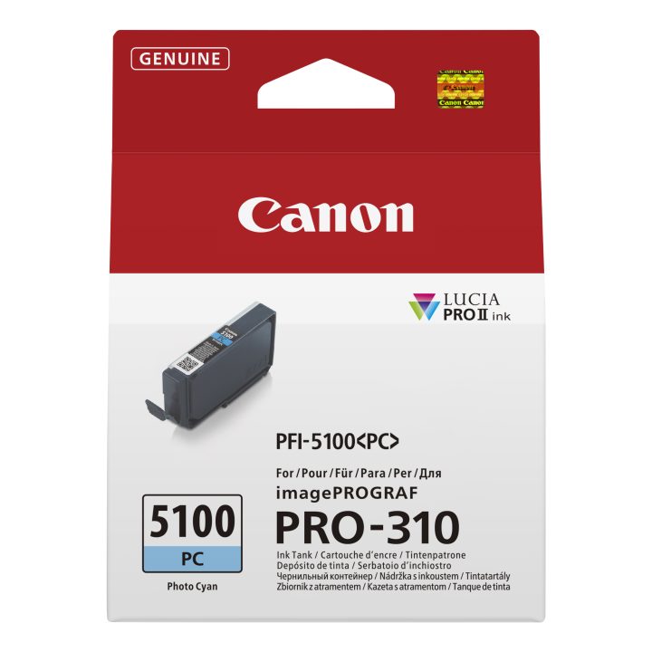 Canon PFI-5100 PC cartucho de tinta 1 unidade(s) Original Fotos ciano