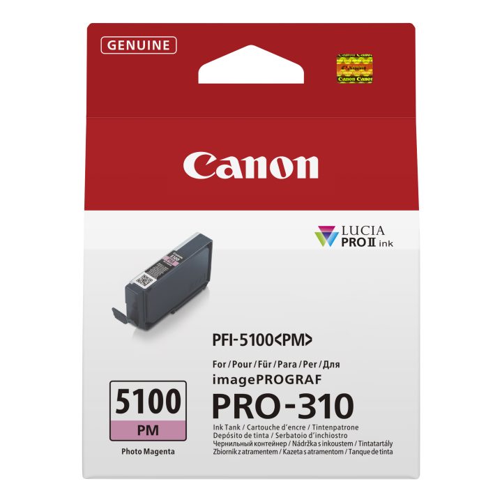 Canon PFI-5100 PM cartucho de tinta 1 unidade(s) Original Foto magenta