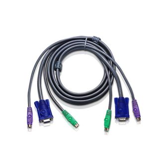 ATEN 2L5003P cabo para vídeo, teclado e rato (KVM) 3 m