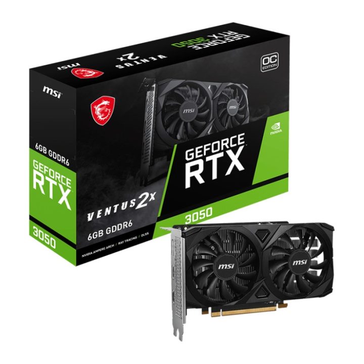 MSI VENTUS GeForce RTX 3050 2X E 6G OC NVIDIA 6 GB GDDR6