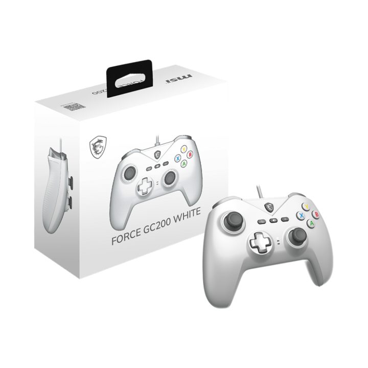 MSI FORCE GC200 WHITE mando y volante Blanco USB Gamepad…