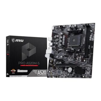 MSI Motherboard PRO A520M-S mATX AM4 (911-7C96-071)