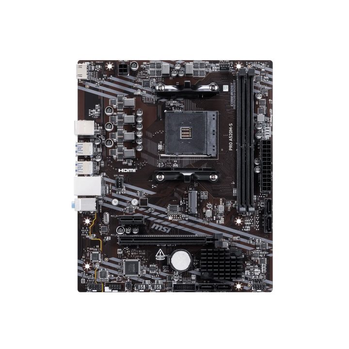 MSI Motherboard PRO A520M-S mATX AM4 (911-7C96-071)