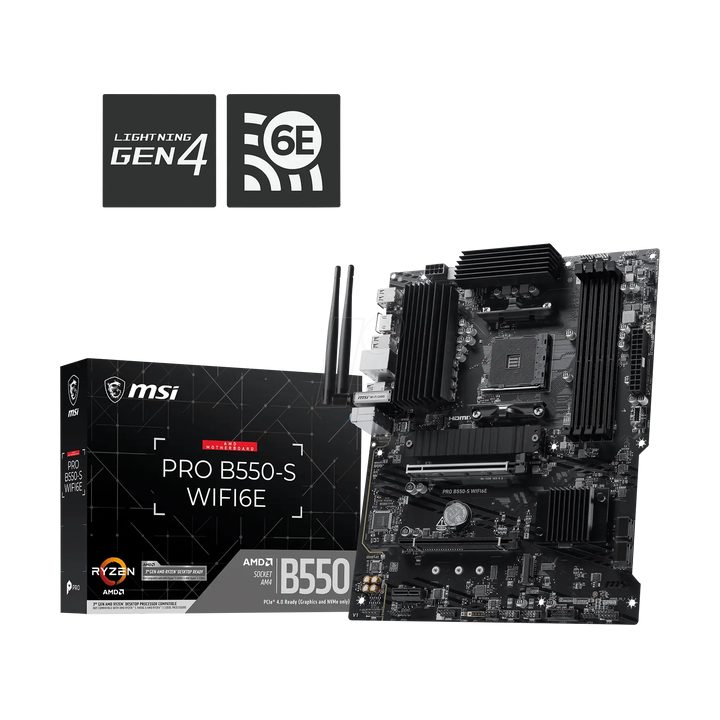 MSI placa base pro B550-s WIFI6E DDR4 AM4 (911-7C56-097)
