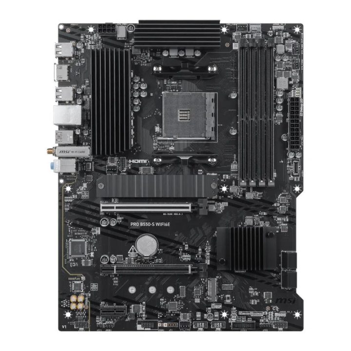 MSI motherboard pro B550-s WIFI6E DDR4 AM4 (911-7C56-097)