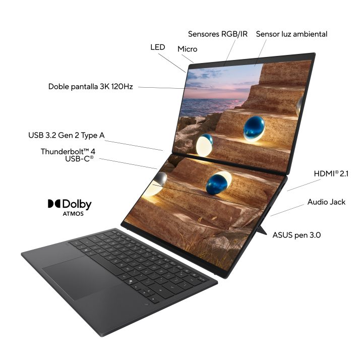 ASUS Zenbook Duo OLED Copilot+ PC Intel Core Ultra 9 386H 32 GB 1 TB…
