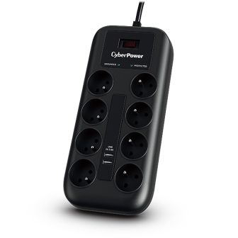 CyberPower Tracer III P0820SUF0-FR limitador de sobretensão Preto 8…